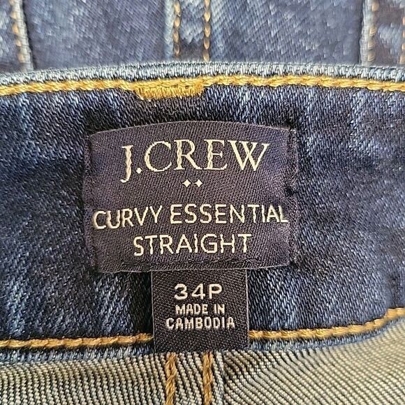 J. Crew Womens Jeans Petite Curvy Essential Straight Measures 36x24 - Picture 6 of 9